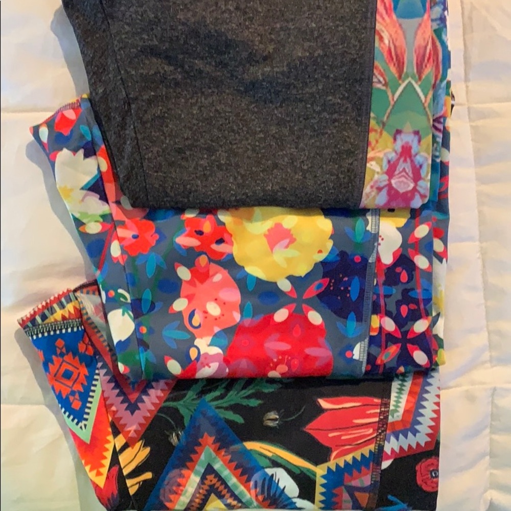 Lularoe Jade Capri workout pants.  LOT OF 3.